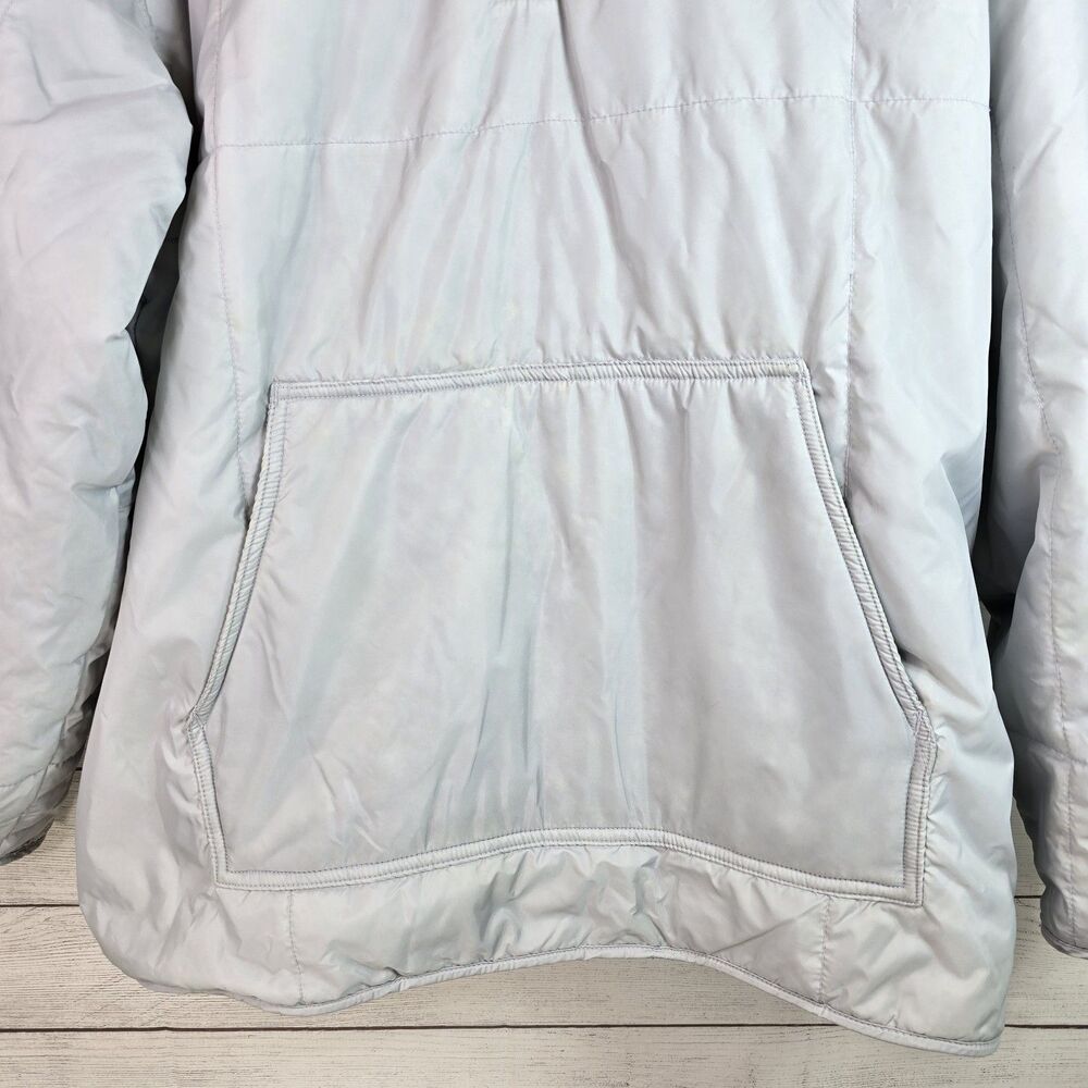 Vintage Quicksilver Y2K Reversible Puffer Zip Jacket Mens Sz L Gray Embroidered - Picture 4 of 9